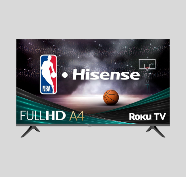 Hisense | 40-Inch Class A4 Series FHD 1080P Smart Roku TV with Alexa Compatibility (40A4NR, 2024 Model) - Dolby Audio, Slim Bezel Design, Google Assistant