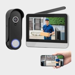 Wireless Smart Video Doorbell System,7" Touchscreen Display,1080P Video Doorbell Camera with Motion Detection,2-Way Audio
